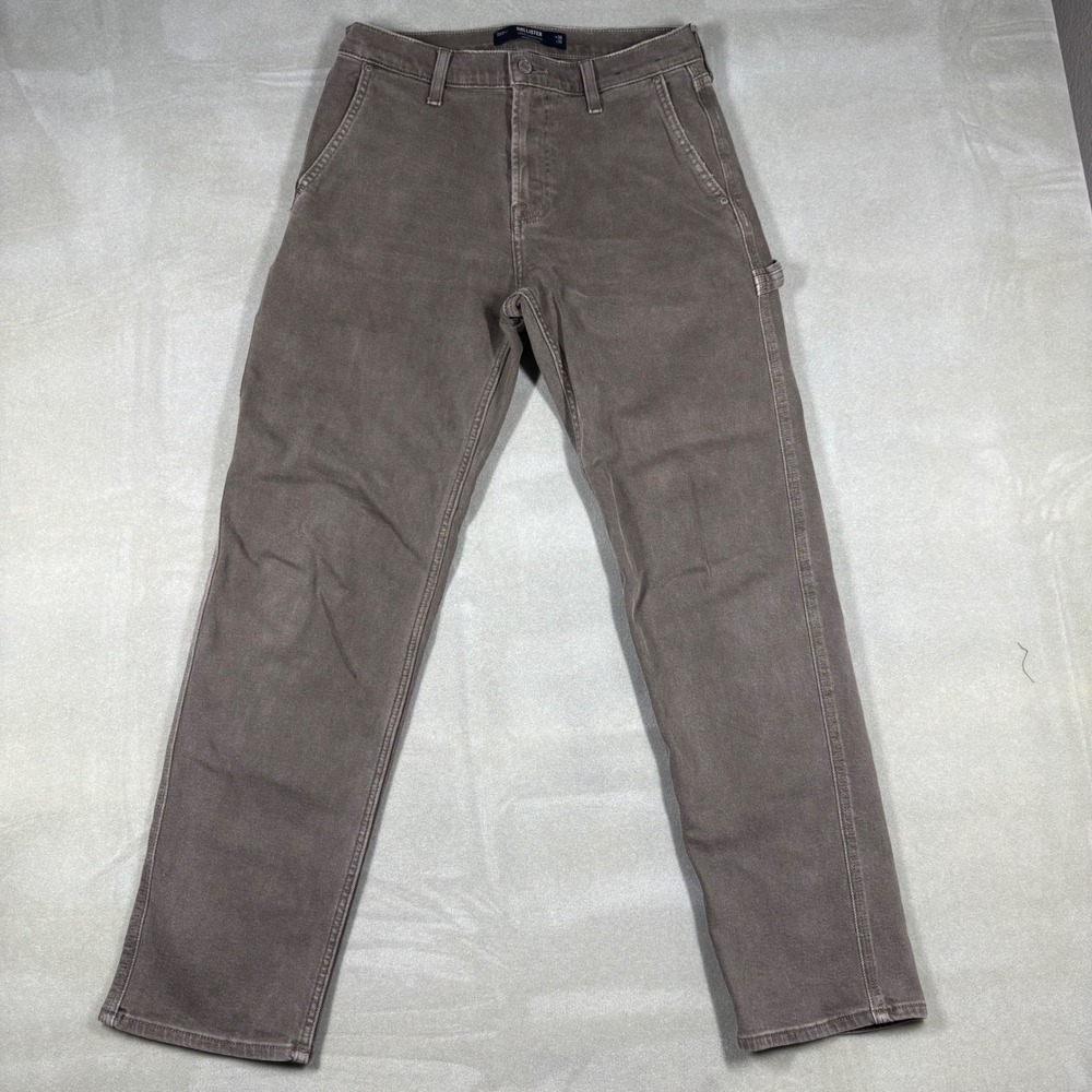 Hollister Loose Carpenter Pants Mens 30x32 Brown Epic Flex Utility Workwear